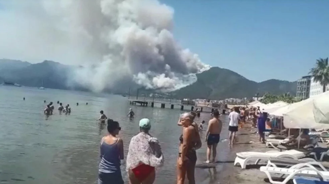 Son dakika Marmaris'te orman yangını 1 görevli şehit oldu - Resim: 2