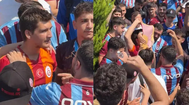 Salah'ı karşılamaya giden Galatasaraylı taraftarı pişman ettiler! Formayı çıkarmak zorunda kaldı - Resim: 0
