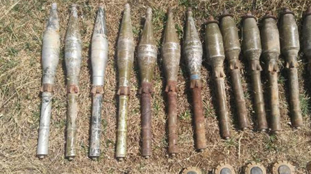 Herekol Dağı'nda PKK'nın mayın ve roketleri ele geçirildi - Resim: 0
