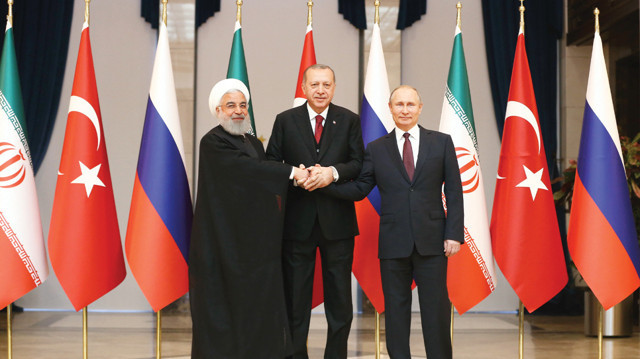 Türkiye - Rusya - İran zirvesi! Erdoğan Putin ve Ruhani'yi dünya izliyor - Resim: 0