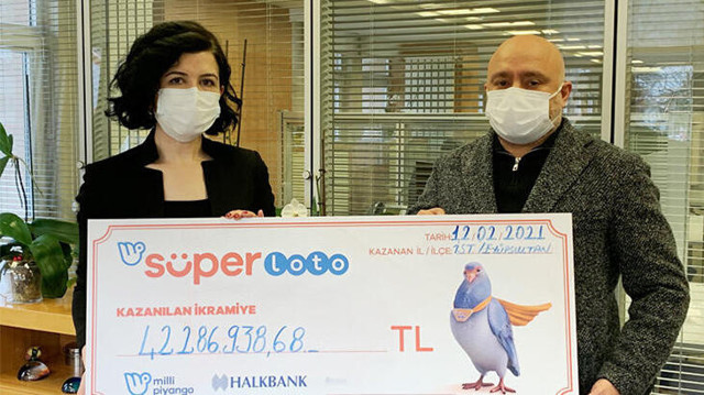 Rekor ikramiye kazandı! Süper Loto talihlisi çekini teslim aldı - Resim: 0
