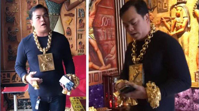 Sokağa çıkarken 13 kilo altın takıyor! Tran Ngoc Phu 5 korumayla dolaşıyor - Resim: 4