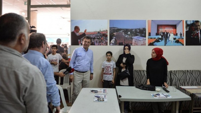 Ekrem İmamoğlu'ndan Binali Yıldırım’ın seçim ofisine sürpriz ziyaret - Resim: 1