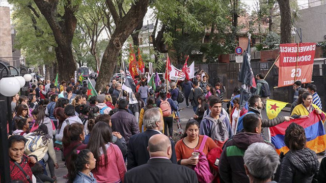 Arjantin'de PKK yandaşları Ermeni gruplarla gösteri düzenledi - Resim: 0
