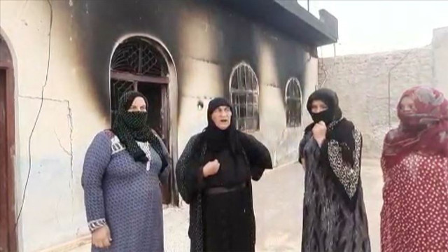 YPG/PKK'lı teröristler sivillerin evlerini yakıp kaçtı - Resim: 0