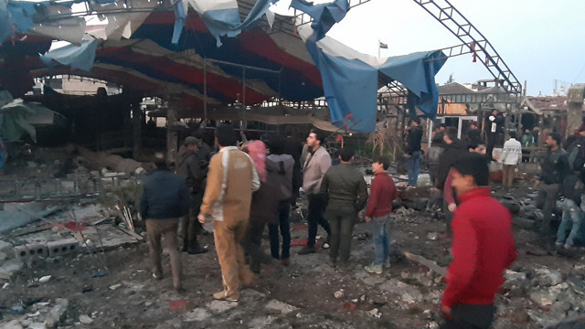 Azez'de terör saldırısı 5 sivil hayatını kaybetti - Resim: 1