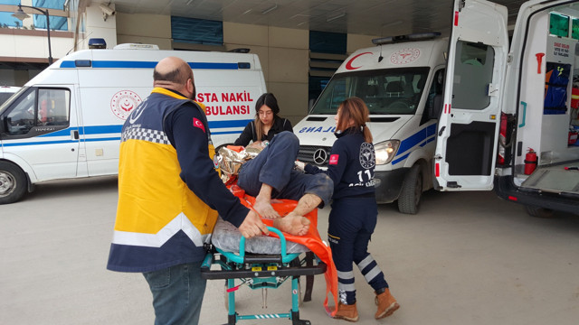 Düzce'de fındık bahçesindeki otları yakmak isterken kendisi yandı - Resim: 0