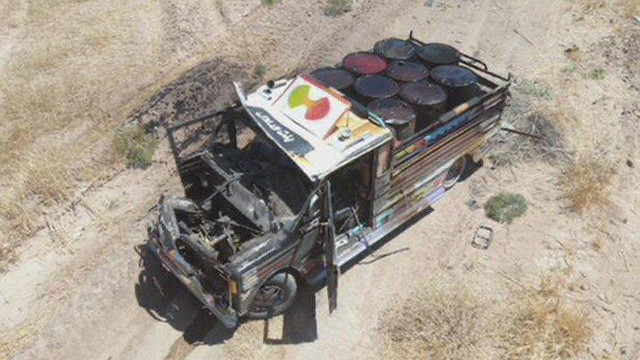 PKK'nın hain planı tutmadı! Bombalı kamyonet vurularak durduruldu - Resim: 1