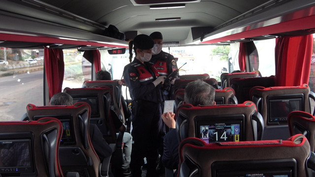 43 ilin geçiş güzergahı Kırıkkale'de otobüslerde koronavirüs denetimi - Resim: 0