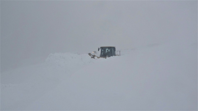 Muş'ta karla mücadele! Kar kalınlığı iş makinelerinin boyunu aştı - Resim: 0
