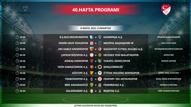 Galatasaray-Beşiktaş derbisinin tarihi belli oldu! İşte 3 haftalık program - Resim: 0