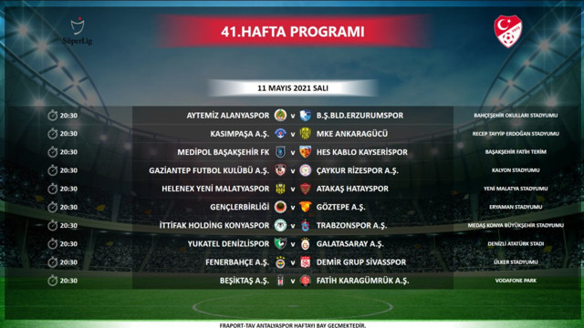 Galatasaray-Beşiktaş derbisinin tarihi belli oldu! İşte 3 haftalık program - Resim: 1