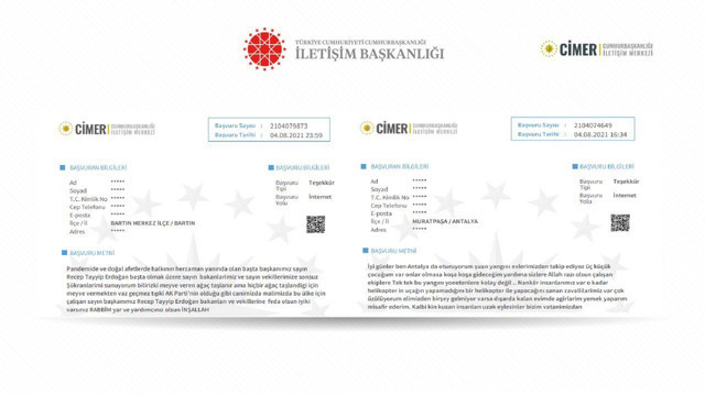 Fahrettin Altun CİMER'e orman yangınları için yağan mesajları paylaştı - Resim: 2