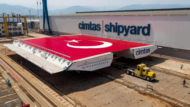 1915 Çanakkale Köprüsü'ne son tabliye bloğu sevkiyatı gerçekleştirildi - Resim: 0