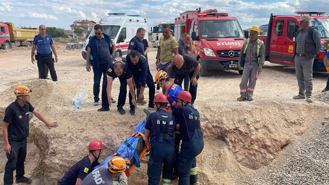Konya'da göçük altında kalan işçi hayatını kaybetti - Resim: 0
