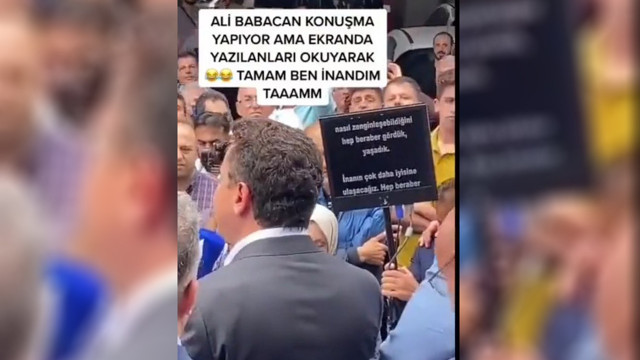 Kendini övmüştü Ali Babacan Trabzon'da çok kötü yakalandı! Prompter kullandı: Tamam inandım... - Resim: 0