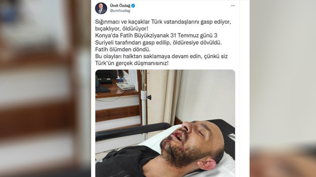 Ümit Özdağ 'Suriyeliler öldüresiye dövdü' dedi gerçek bambaşka çıktı - Resim: 0