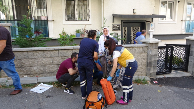 Kartal'da dehşet anları! Yangın sırasında patladı mahalleli sokağa döküldü - Resim: 1