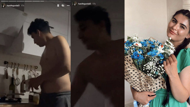 Hanife Gürdal inat yapar gibi paylaştı! Kocasıyla yarı çıplak... "Edebiniz de kalmamış" - Resim: 2