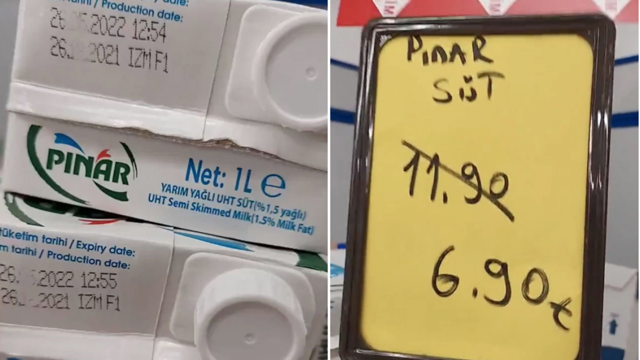 BİM'den müşterilerine 'küflü' indirim! Tarihi geçmiş sütte de indirim var - Resim: 1