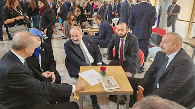 Avrupa Siyasi Topluluğu Zirvesi! Cumhurbaşkanı Erdoğan, Ermenistan Başbakanı Paşinyan ile görüştü - Resim: 3