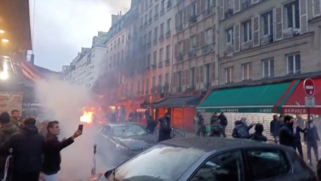 PKK Paris sokaklarını altüst etti Fransız gazetesi Liberation Türkiye'yi hedef aldı - Resim: 0