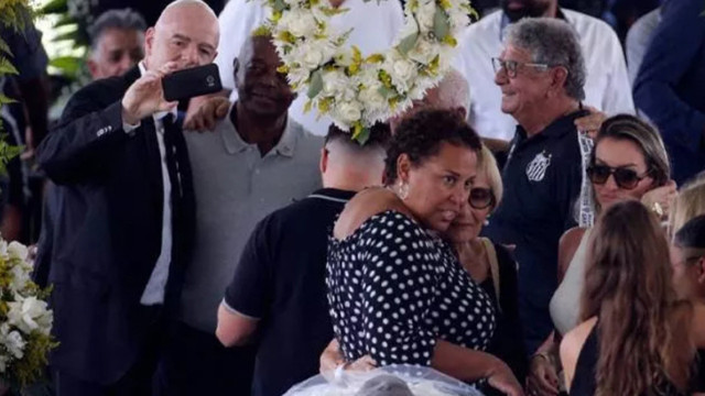 FIFA Başkanı Infantino'dan Pele'nin cenazesinde skandal hareket! Tepkiler çığ gibi büyüdü... - Resim: 0