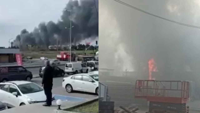 Esenyurt'ta korkutan fabrika yangını! Dumanlar her yeri kapladı - Resim: 0