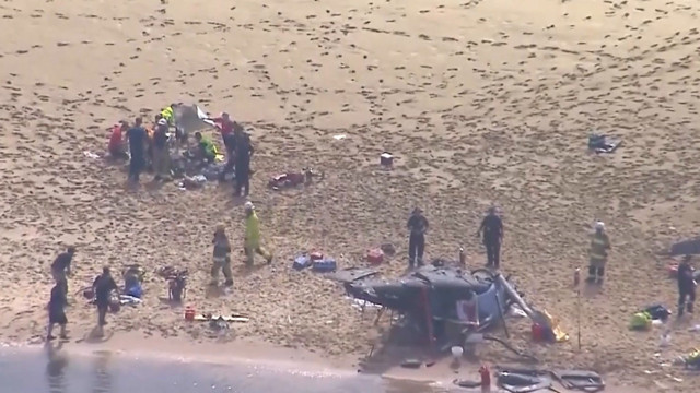 4 kişi öldü! İki helikopter havada çarpıştı kazayı tesadüfen yolcu kaydetti - Resim: 0