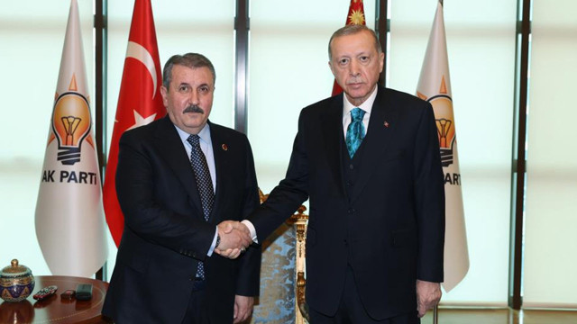 Cumhurbaşkanı Erdoğan, BBP Lideri Mustafa Destici'yi kabul etti! "Adayımız Erdoğan'dır" - Resim: 1