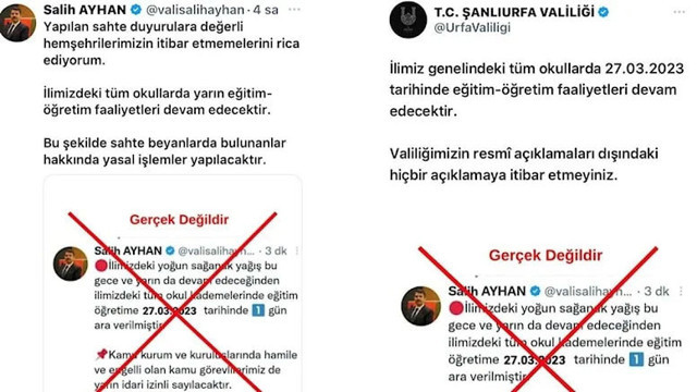 Şanlıurfa sele teslim! Vali adına sahte hesap açıp okulları tatil ettiler - Resim: 2