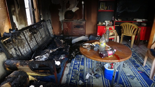 Antalya'da tinerle soba yakma girişimi felaketle sonuçlandı - Resim: 1