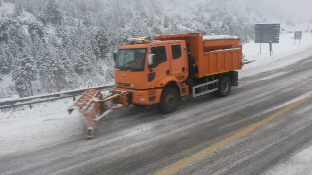 Antalya-Konya karayolunda kar 20 santimetreye ulaştı - Resim: 5