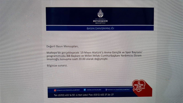 İBB'nın basın davetinde Ekrem İmamoğlu cumhurbaşkanı yardımcısı yazıldı - Resim: 0