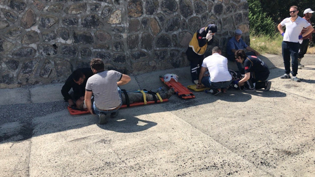 Kars'ta yolcu otobüsü viyadükten düştü! Çok sayıda ölü ve yaralı var - Resim: 1