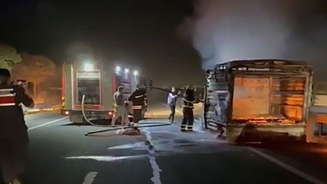 Görenler şaşkına döndü! Kamyonet cayır cayır yandı inekler istifini bozmadan oturdu - Resim: 2