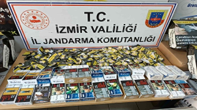 İzmir'de jandarma ekiplerinden makaron operasyonu! 180 bin adet boş makaron ele geçirildi - Resim: 0