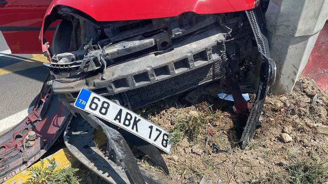 Yola atlayan köpeğe çarpmamak için canını hiçe saydı! Aydınlatma direğine çarptı: 2 yaralı - Resim: 2