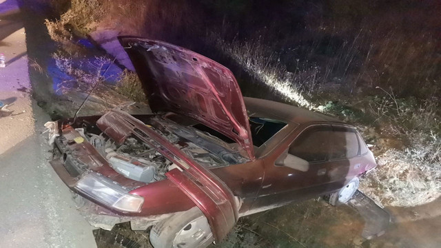 Bolu'da feci kaza! Otomobil araziye uçtu: 1 yaralı - Resim: 1