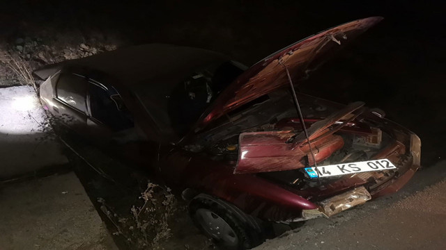 Bolu'da feci kaza! Otomobil araziye uçtu: 1 yaralı - Resim: 0