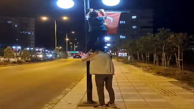 Yozgat'ta çocukların bayrak hassasiyeti görenleri duygulandırdı! - Resim: 0