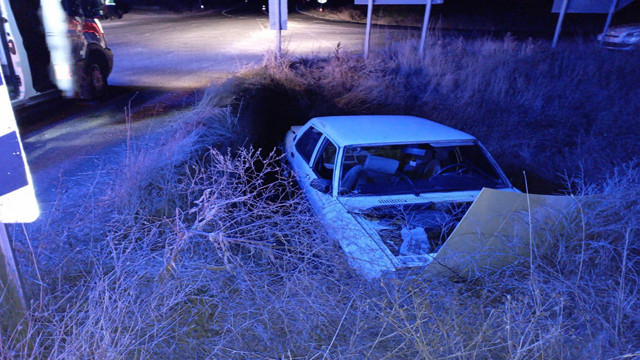 Tokat'ta kontrolden çıkan araç menfeze düştü: 6 yaralı - Resim: 1