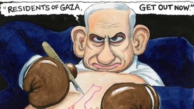 Netenyahu'yu eleştiren karikatüre tahammül edemediler - Resim: 0