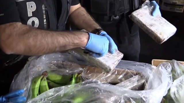 Muz kolilerinin içerisinden kokain fışkırdı! Bakan Yerlikaya görüntüleri paylaştı: 610 kg kokain böyle ele geçirildi - Resim: 2