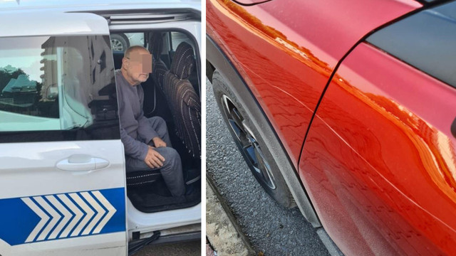 Komşusunun 1,5 milyon liralık yeni arabasını boydan boya çizdi! - Resim: 0