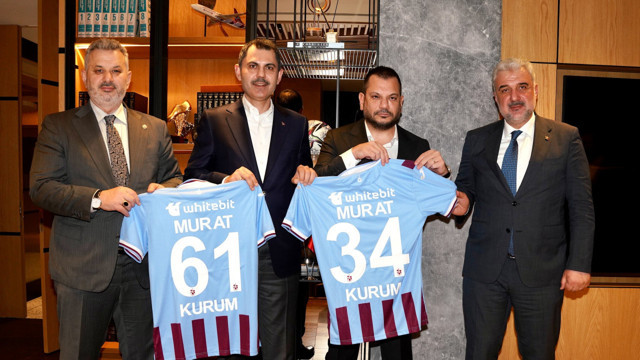 Murat Kurum, Trabzonspor Başkanı Ertuğrul Doğan’ı ziyaret etti - Resim: 0