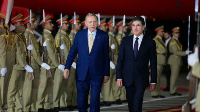 Cumhurbaşkanı Erdoğan Erbil'de! Neçirvan Barzani karşıladı - Resim: 0
