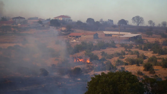 Çanakkale'de çöplükte çıkan yangın ormana sıçradı, 1 mahalle tahliye edildi - Resim: 0