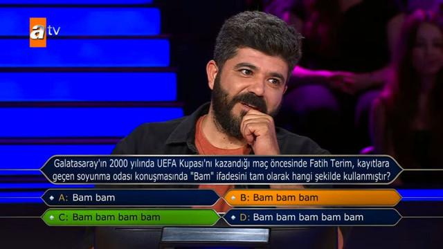 Kim Milyoner Olmak İster'e damga vuran Fatih Terim sorusu - Resim: 0