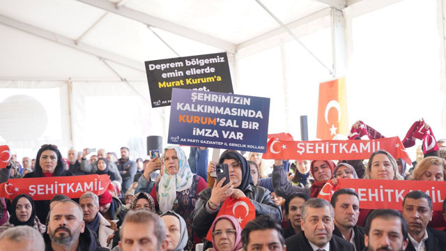 Bakan Murat Kurum Gaziantep'te temel atma töreninde muhalefete tepki gösterdi - Resim: 3